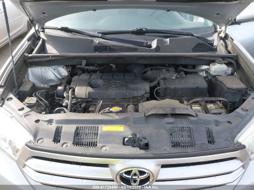 2013 Toyota Highlander Base Plus VIN: 5TDZA3EH5DS037472 Lot: 41725490