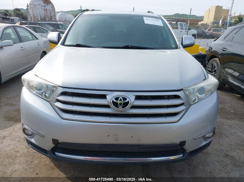2013 Toyota Highlander Base Plus VIN: 5TDZA3EH5DS037472 Lot: 41725490