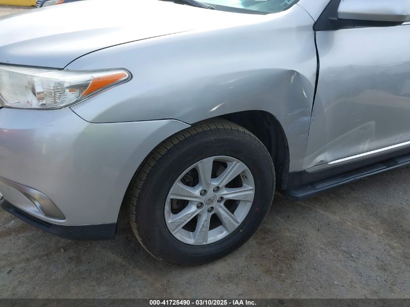 2013 Toyota Highlander Base Plus VIN: 5TDZA3EH5DS037472 Lot: 41725490