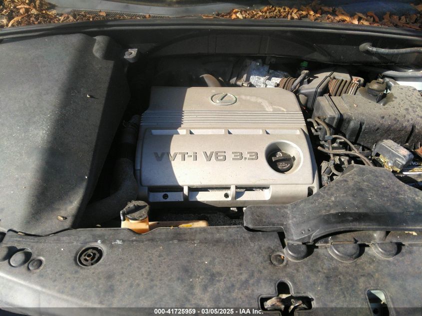 2004 Lexus Rx 330 VIN: JTJHA31U840030739 Lot: 41725959