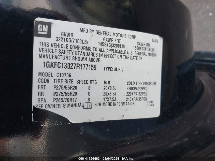 2008 GMC Yukon Xl 1500 Slt VIN: 1GKFK163X8R155386 Lot: 41726463