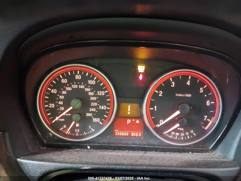 2007 BMW 328I VIN: WBAVA37597NL11104 Lot: 41727425