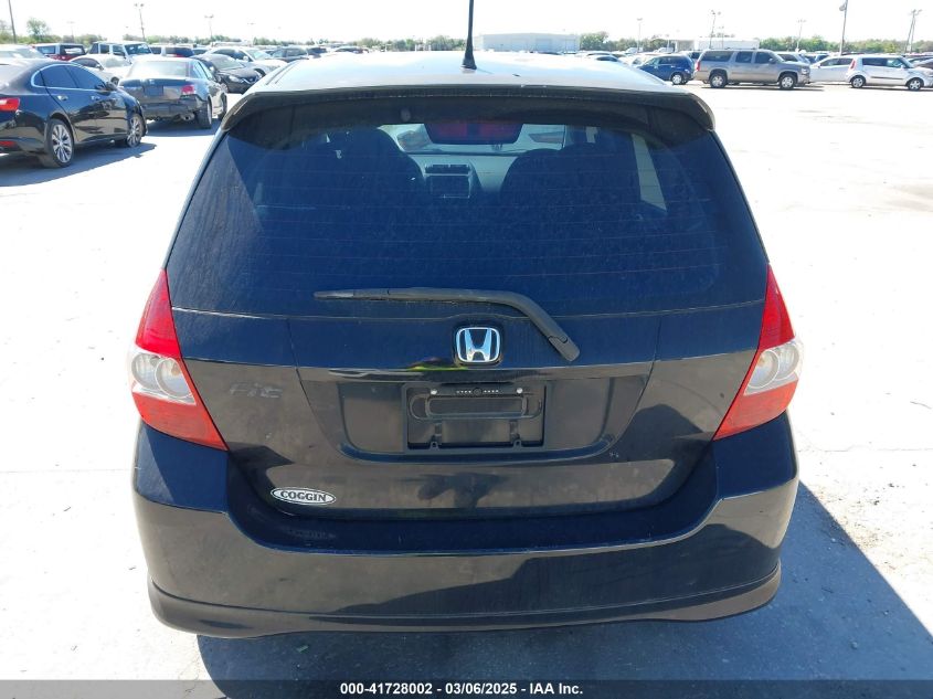 2007 Honda Fit Sport VIN: JHMGD38637S062616 Lot: 41728002