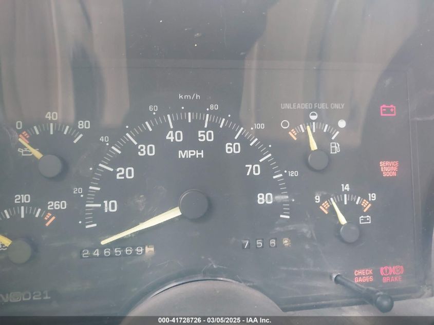 1993 Chevrolet Gmt-400 K1500 VIN: 2GCEK19K3P1251829 Lot: 41728726