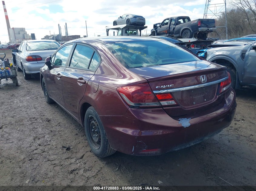 2013 HONDA CIVIC VIN: 19XFB2F50DE253884