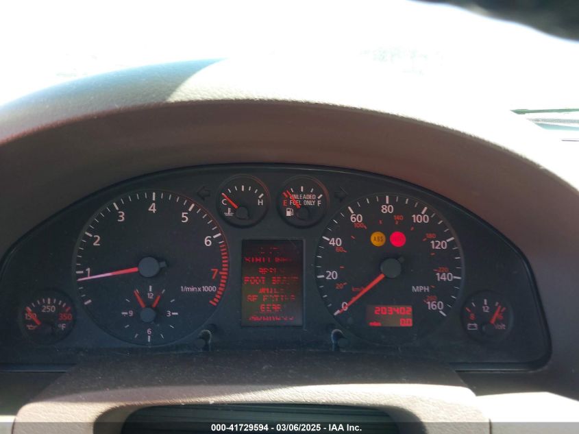 1999 Audi A6 2.8 Avant VIN: WAUDA24B0XN052499 Lot: 41729594