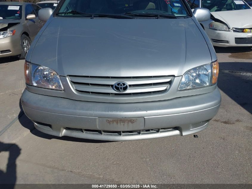 2002 Toyota Sienna Le VIN: 4T3ZF13C72U495961 Lot: 41729850