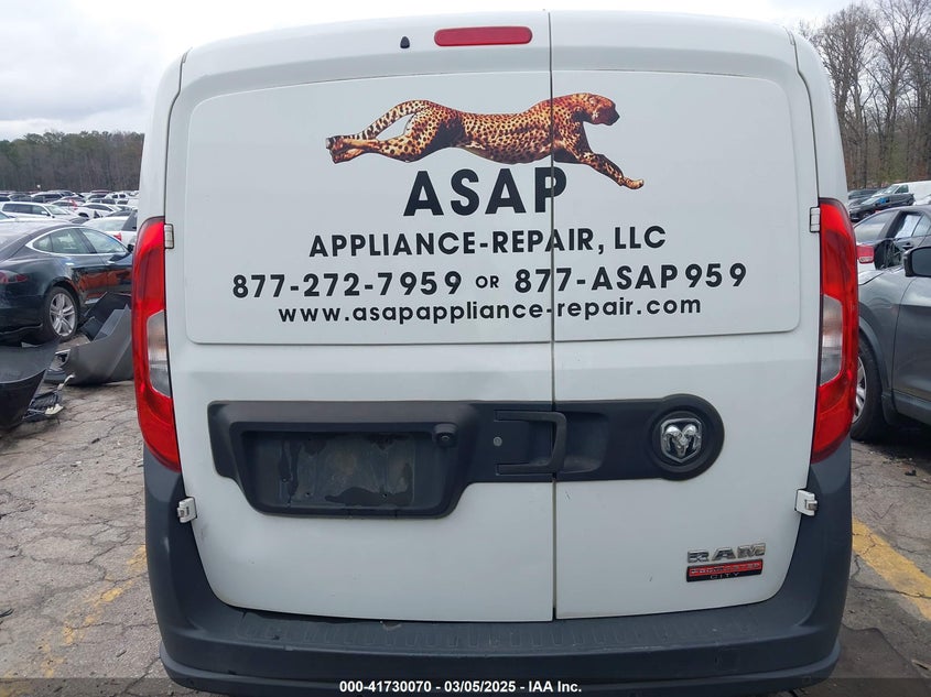 2017 RAM PROMASTER CITY TRADESMAN ZFBERFAB7H6E80597