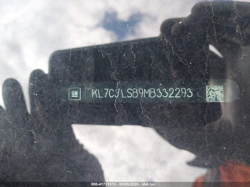 2021 CHEVROLET TRAX FWD LT - KL7CJLSB9MB332293