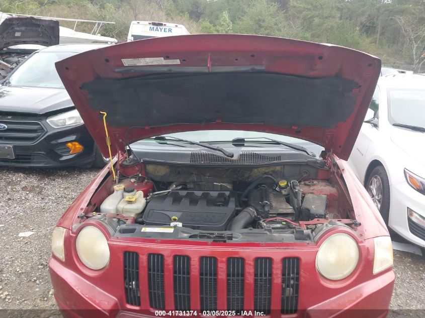 2007 Jeep Compass Sport VIN: 1J8FT47W77D256408 Lot: 41731374