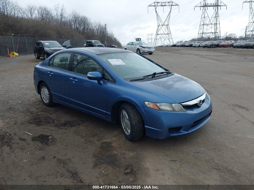 2009 HONDA CIVIC HYBRID VIN: JHMFA36279S010896