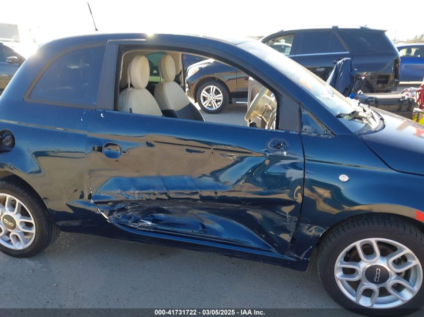 2013 Fiat 500 Pop VIN: 3C3CFFAR7DT534752 Lot: 41731722