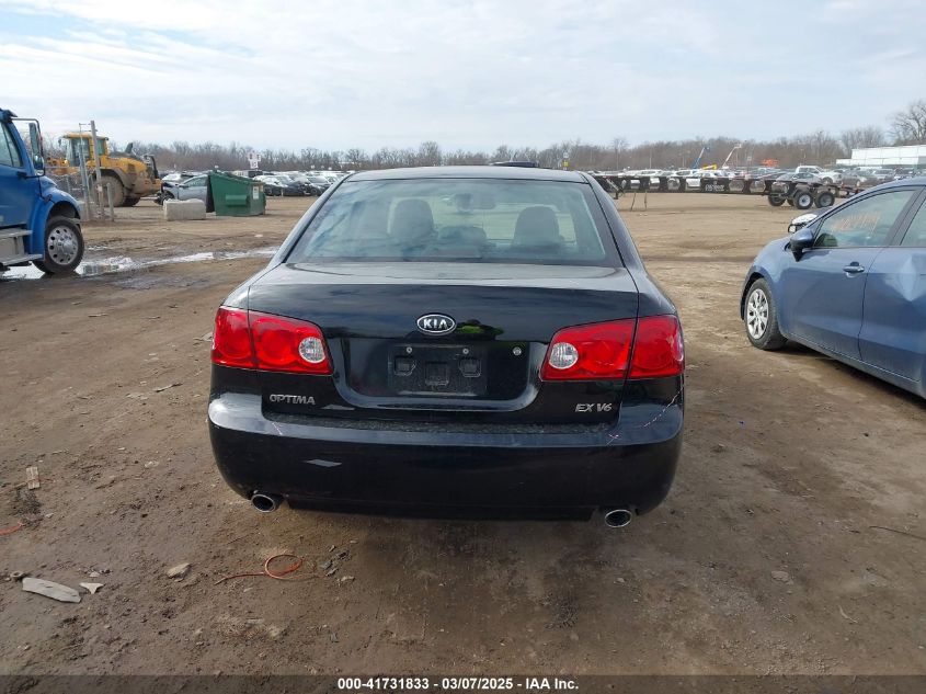 2006 Kia Optima Ex V6 (New)/Lx V6 (New) VIN: KNAGE124065057054 Lot: 41731833