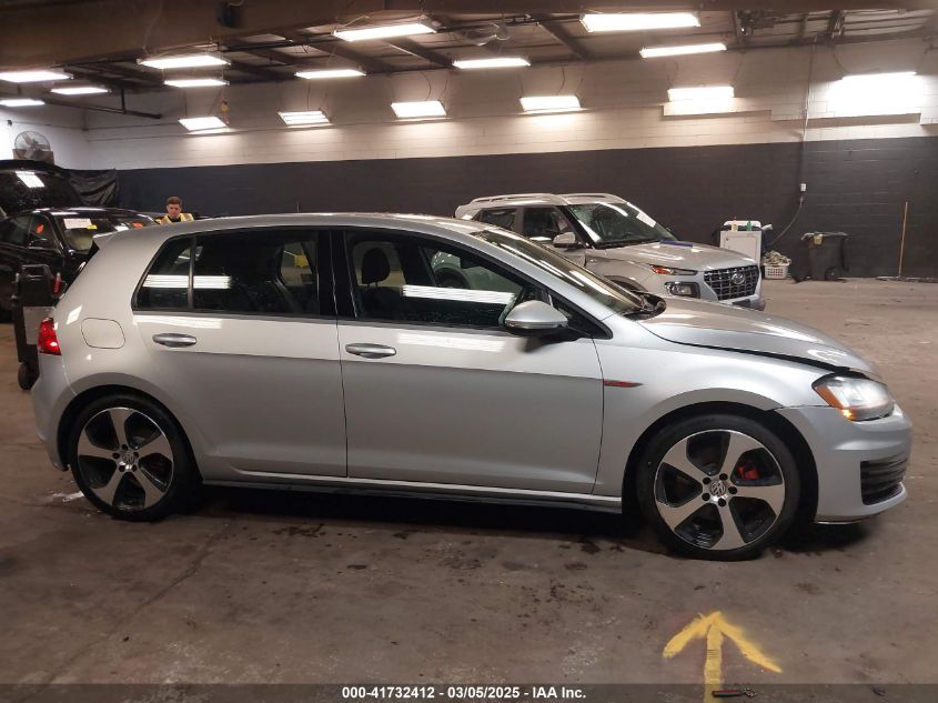 2015 Volkswagen Golf Gti 2.0T S 4-Door VIN: 3VW5T7AU8FM030101 Lot: 41732412