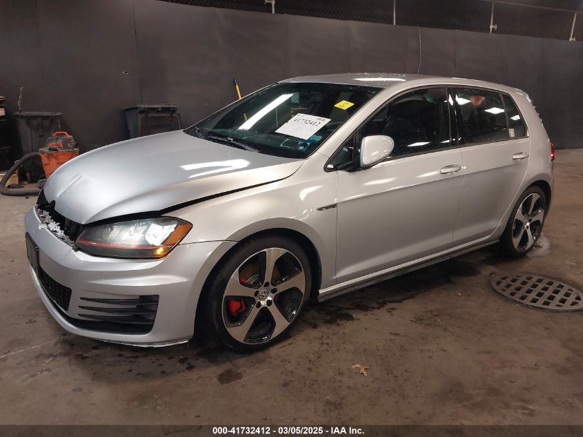 2015 Volkswagen Golf Gti 2.0T S 4-Door VIN: 3VW5T7AU8FM030101 Lot: 41732412