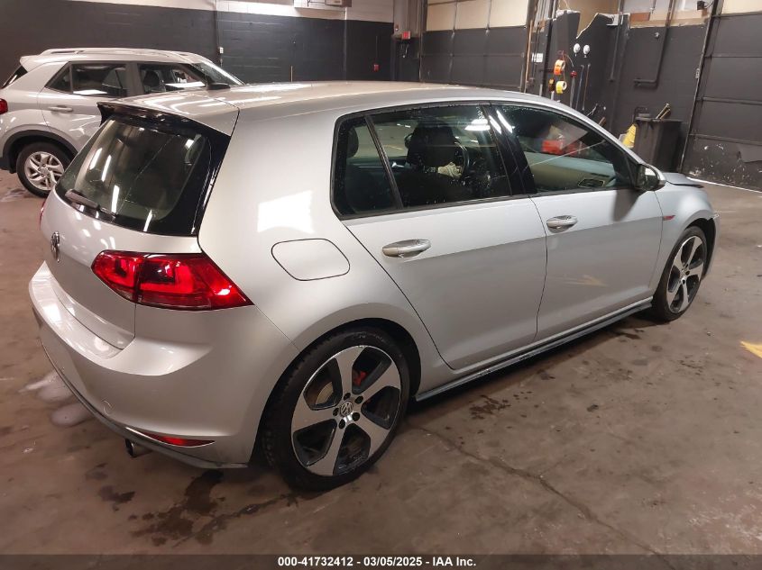 2015 Volkswagen Golf Gti 2.0T S 4-Door VIN: 3VW5T7AU8FM030101 Lot: 41732412