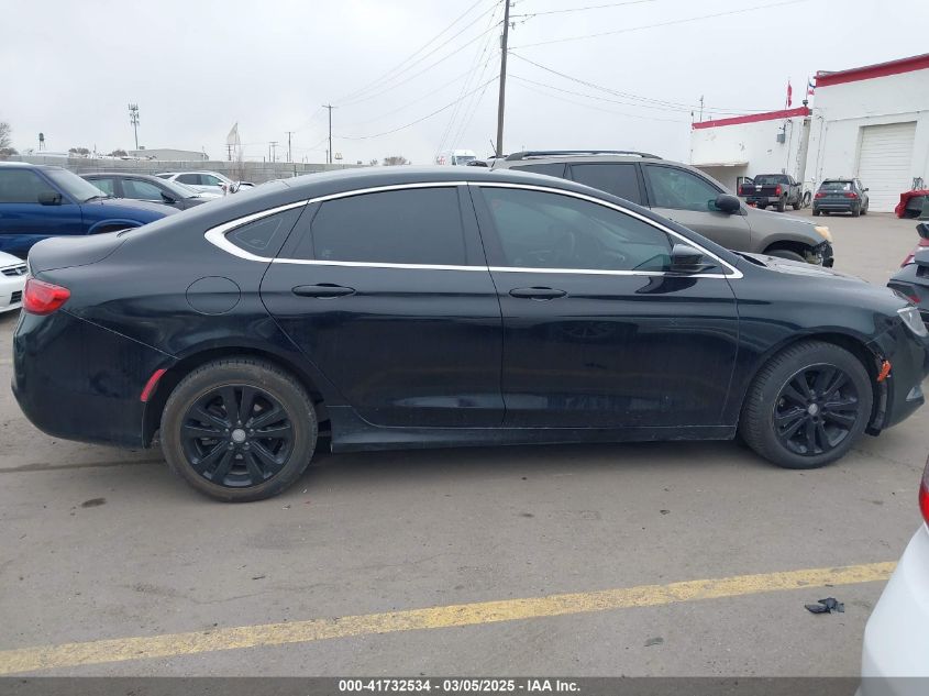 2015 Chrysler 200 Limited VIN: 1C3CCCABXFN568858 Lot: 41732534