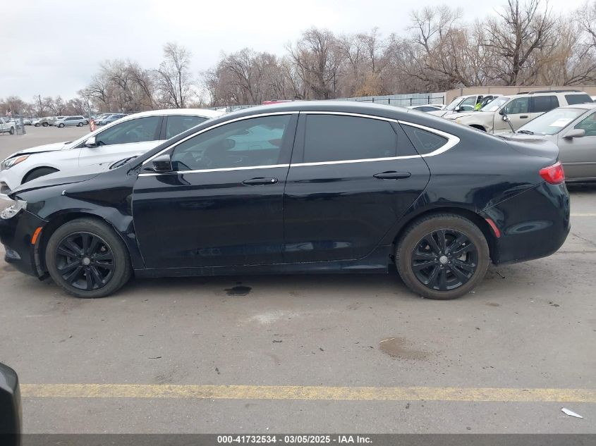 2015 Chrysler 200 Limited VIN: 1C3CCCABXFN568858 Lot: 41732534