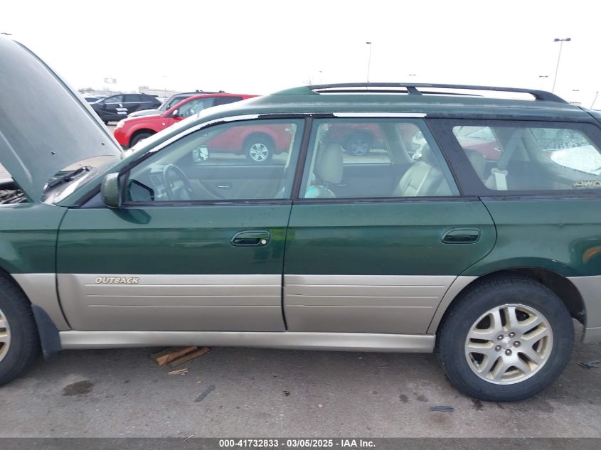 2001 Subaru Outback Limited VIN: 4S3BH686617608269 Lot: 41732833