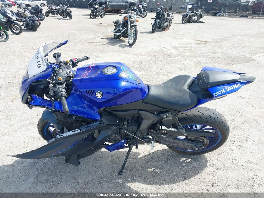 2023 Yamaha Yzfr7 VIN: JYARM38E5PA006146 Lot: 41733610