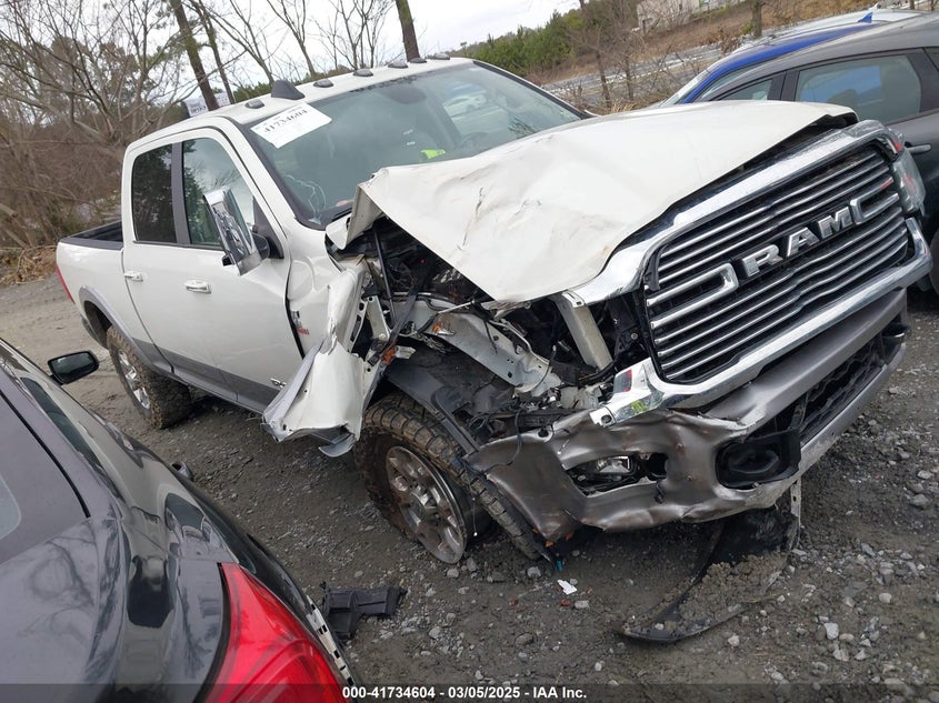 2021 Ram 3500 Laramie 4X4 6'4 Box white truck diesel 3C63R3EL9MG636643 photo #1