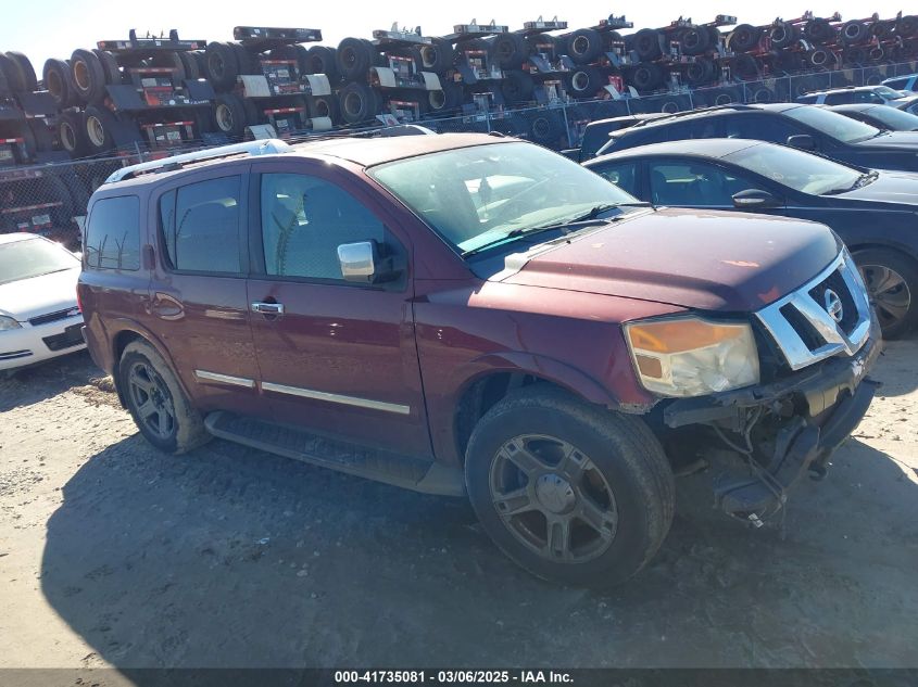 2012 Nissan Armada Platinum VIN: 5N1BA0NF1CN601956 Lot: 41735081