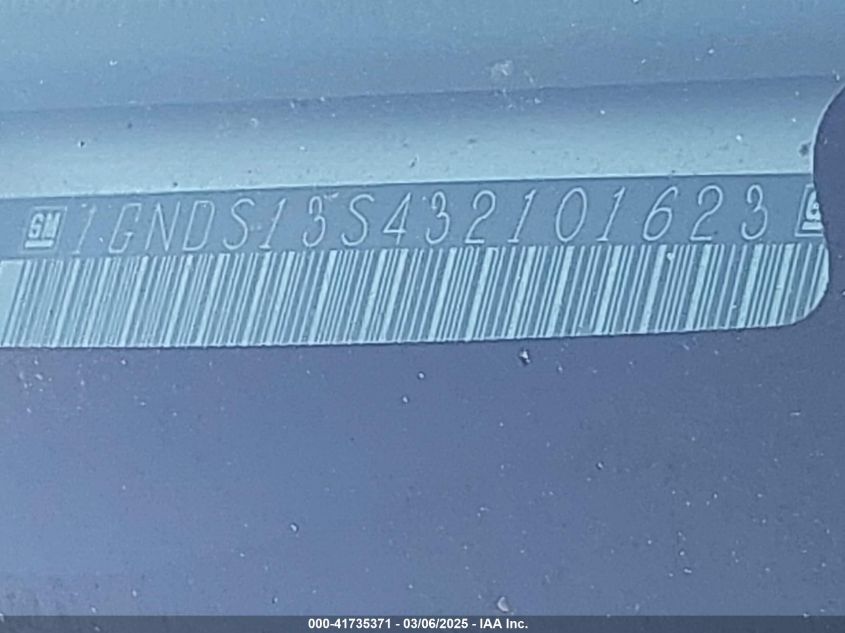 2003 Chevrolet Trailblazer VIN: 1GNDS135432102623 Lot: 41735371