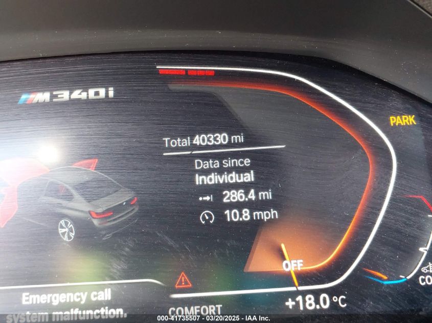 2020 BMW 3 Series M340I VIN: WBA5U7C0XLAF54160 Lot: 41735507