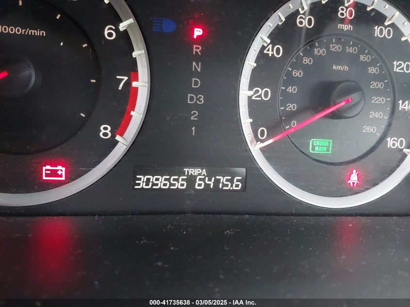 2009 HONDA ACCORD VIN: 1HGCP26469A104354