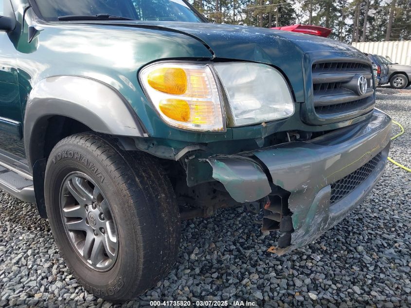 2004 Toyota Sequoia Sr5 V8 VIN: 5TDZT34AX4S209820 Lot: 41735820