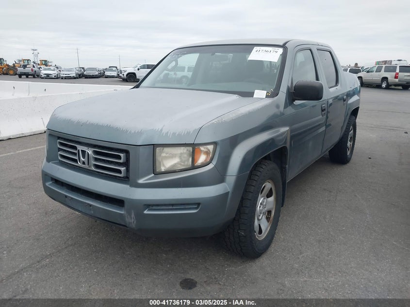 2007 HONDA RIDGELINE VIN: 2HJYK16297H552559
