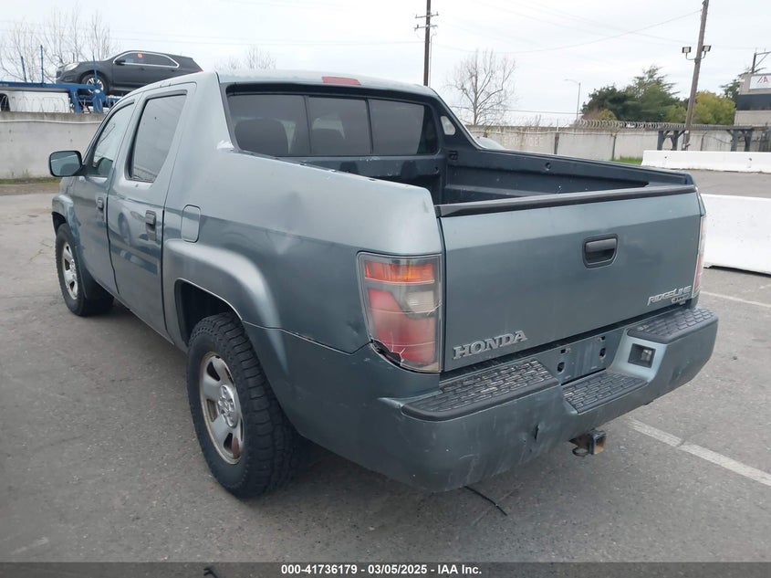 2007 HONDA RIDGELINE VIN: 2HJYK16297H552559
