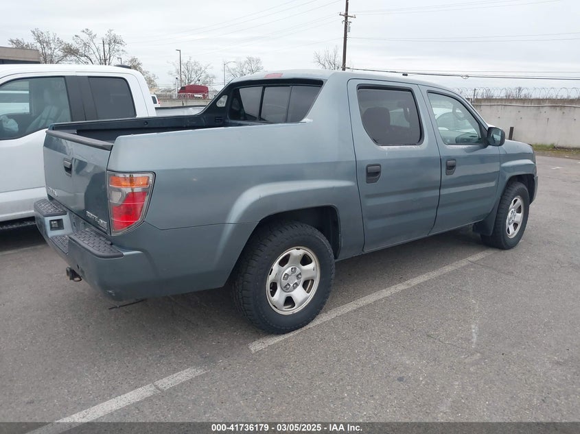 2007 HONDA RIDGELINE VIN: 2HJYK16297H552559