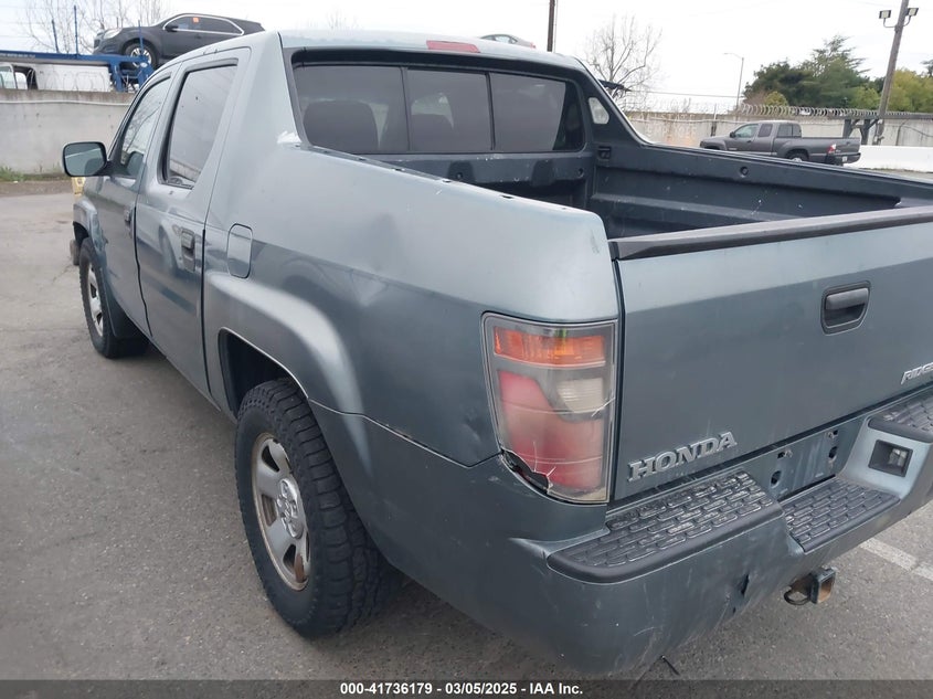 2007 HONDA RIDGELINE VIN: 2HJYK16297H552559