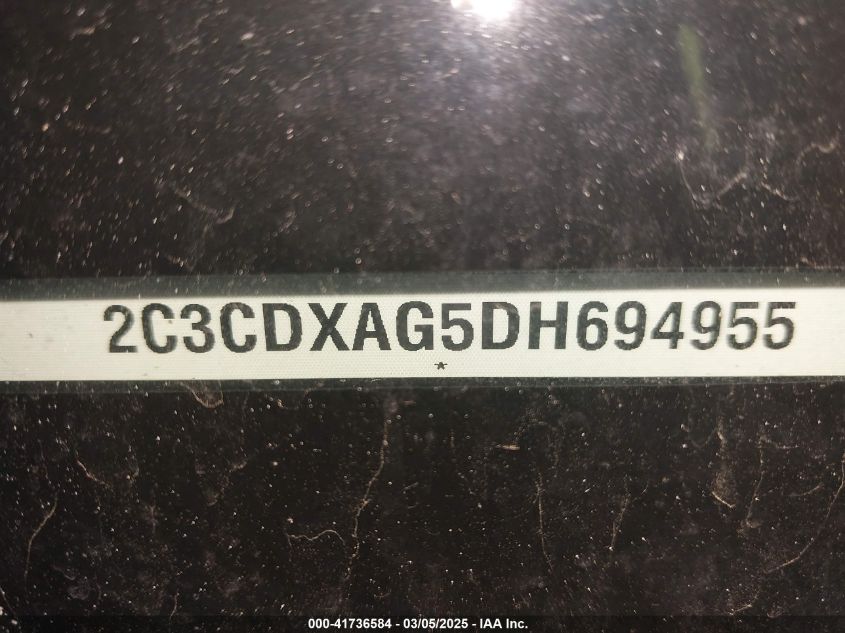 2013 Dodge Charger Police VIN: 2C3CDXAG5DH694955 Lot: 41736584