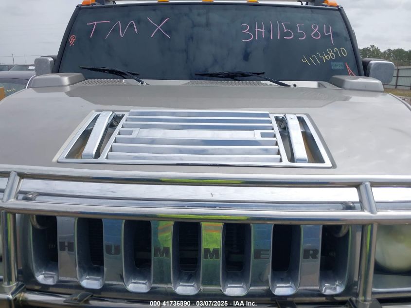 2003 Hummer H2 VIN: 5GRGN23U23H115584 Lot: 41736890