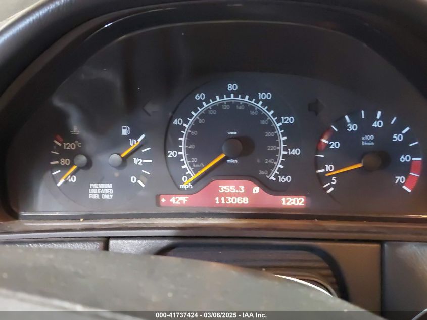 1998 Mercedes-Benz E 320 VIN: WDBJF65F7WA617755 Lot: 41737424