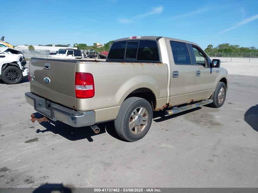 2008 FORD F150 XLT CREW CAB VIN: 1FTPW12V68FB88382