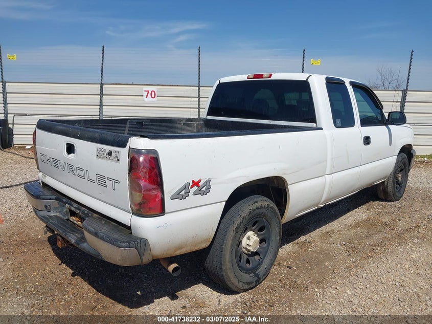 2007 CHEVROLET SILVERADO 1500 CLASSIC VIN: 1GCEK19V47Z167973