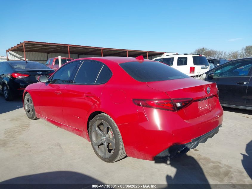 2018 Alfa Romeo Giulia Rwd VIN: ZARFAEBN8J7567620 Lot: 41738301