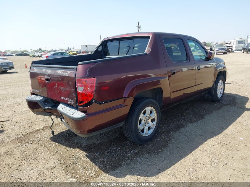 2009 HONDA RIDGELINE VIN: 5FPYK16479B102236