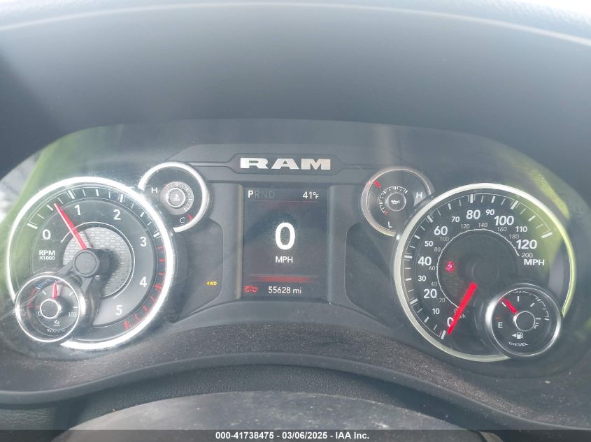 2022 Ram 2500 Big Horn 4X4 6'4 Box VIN: 3C6UR5DL0NG222038 Lot: 41738475