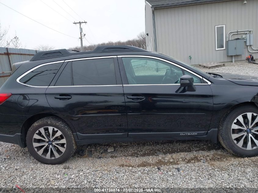 2015 Subaru Outback 2.5I Limited VIN: 4S4BSANC5F3335186 Lot: 41738874