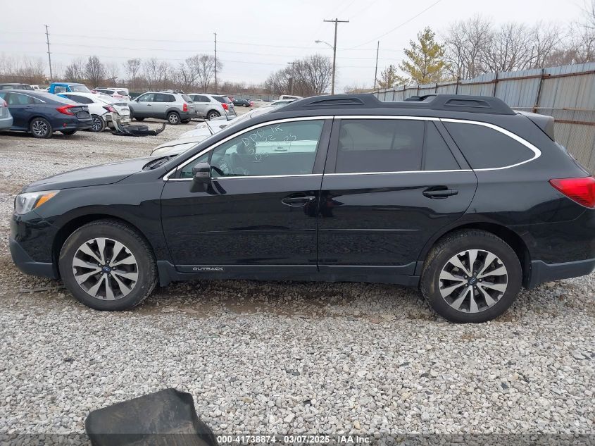 2015 Subaru Outback 2.5I Limited VIN: 4S4BSANC5F3335186 Lot: 41738874