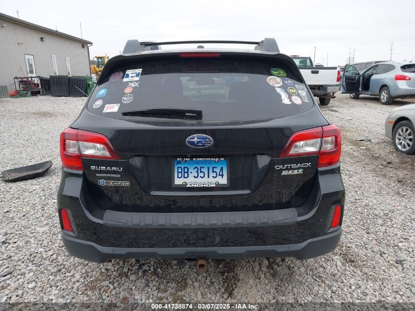 2015 Subaru Outback 2.5I Limited VIN: 4S4BSANC5F3335186 Lot: 41738874