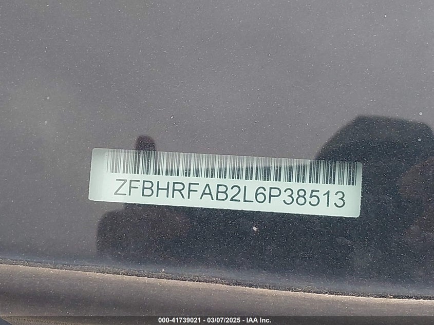 2020 RAM PROMASTER CITY TRADESMAN - ZFBHRFAB2L6P38513