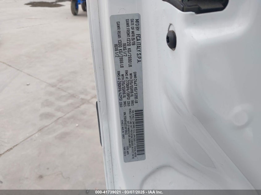 2020 RAM PROMASTER CITY TRADESMAN - ZFBHRFAB2L6P38513