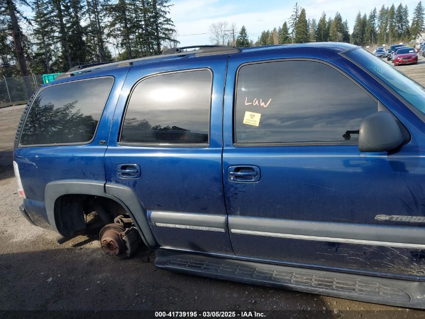 2002 Chevrolet Tahoe Lt VIN: 1GNEC13Z82R181027 Lot: 41739195