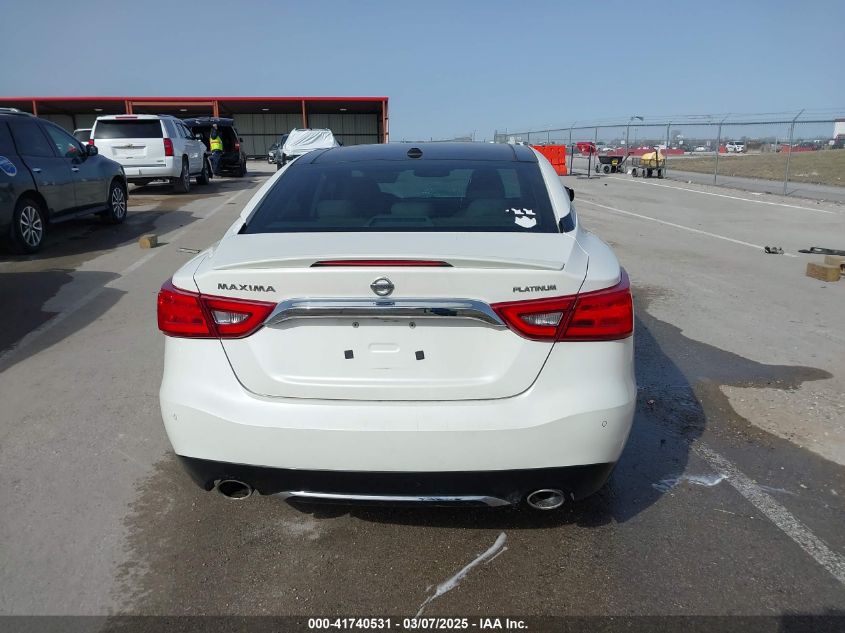 2016 Nissan Maxima 3.5 Platinum VIN: 1N4AA6AP5GC397980 Lot: 41740531