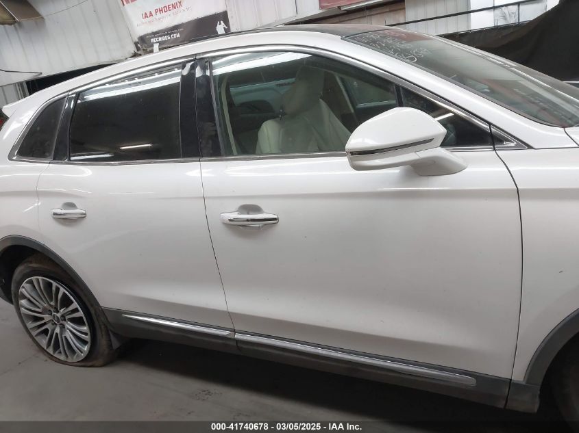 2017 Lincoln Mkx Reserve VIN: 2LMPJ6LR0HBL13455 Lot: 41740678